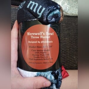 Werewolf's Howl Throw Blanket